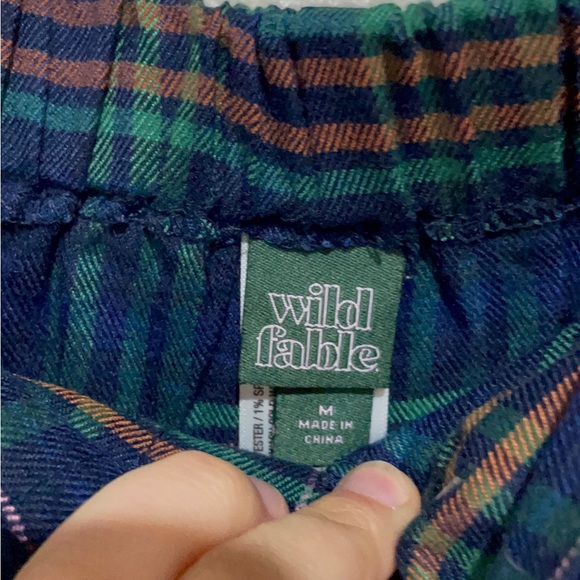 Wild Fable Blue Plaid Mini Skirt with Tie - Picture 3 of 9